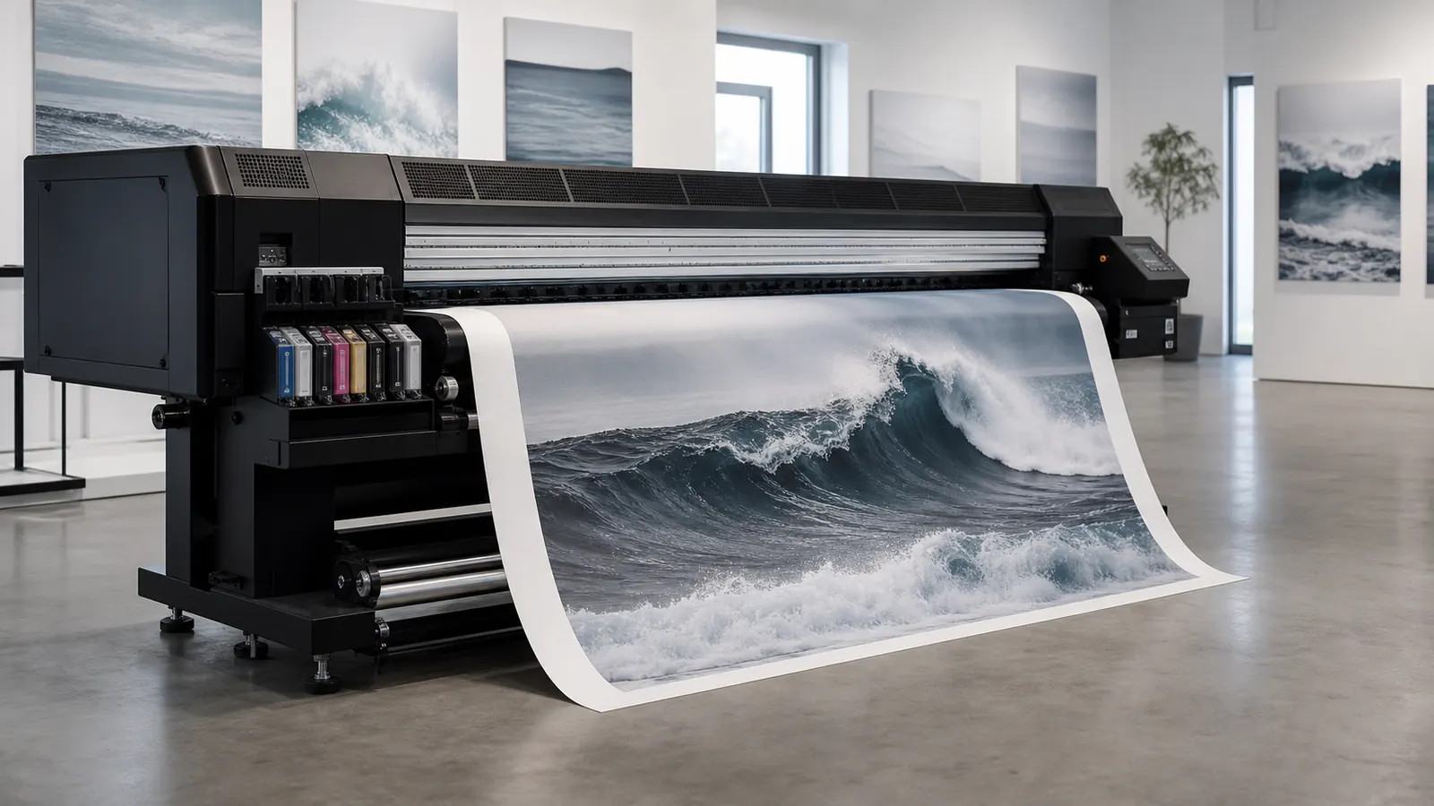 Professional canvas printing process